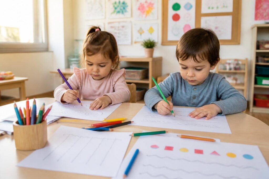 découvrez des exercices de graphisme adaptés à la maternelle pour la petite section, conçus pour accompagner la progression des enfants en ps.