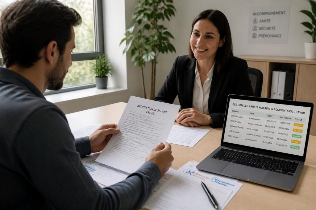 découvrez comment obtenir une attestation de salaire lors d'un arrêt maladie ou d'un accident de travail, les démarches à suivre et les documents nécessaires.