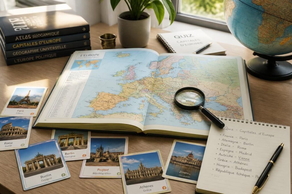 testez vos connaissances sur les capitales européennes avec notre quiz interactif et explorez des cartes détaillées pour apprendre en vous amusant.
