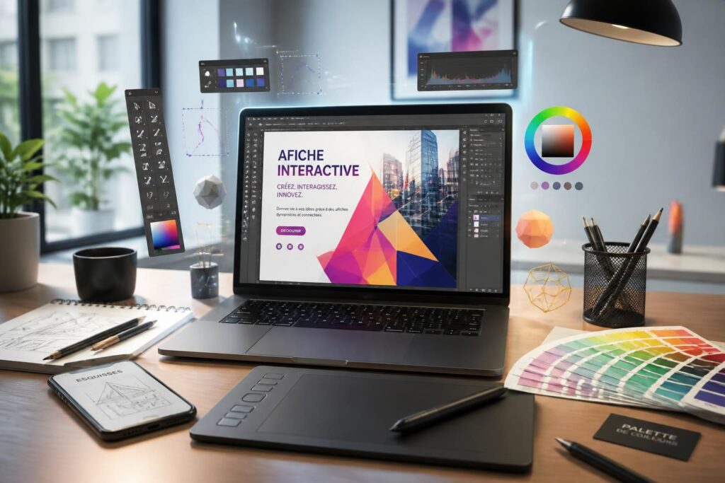 apprenez à créer une affiche interactive attrayante grâce à canva et d'autres outils faciles à utiliser. boostez votre communication visuelle de manière créative et efficace.