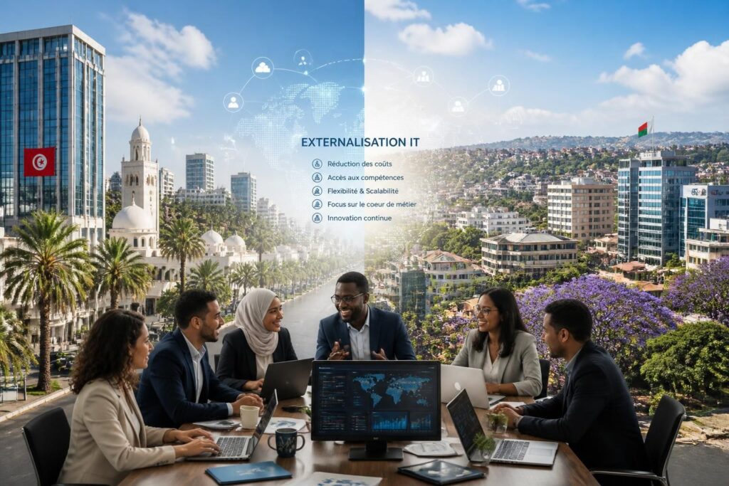 découvrez les avantages et opportunités de l'externalisation it en tunisie et madagascar, des solutions efficaces pour optimiser vos ressources et réduire vos coûts informatiques.