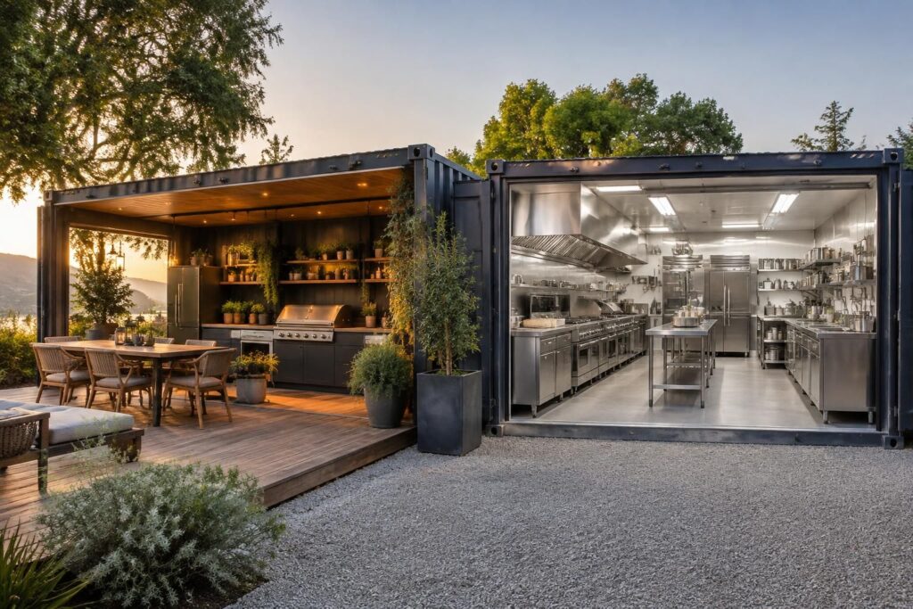 conteneur de cuisine d’été ou cuisine professionnelle : comparez les usages, avantages et critères essentiels pour choisir la solution adaptée à vos besoins.